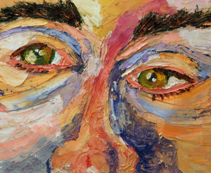 Senior Paris Hunsaker entered her piece "Untitled" in the Daily Herald contest for the first time.