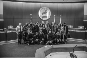 photo courtesy of Anna Izzo. This photo, taken during last year’s Italian Exchange in January, captures the Italian students meeting Elk Grove’s mayor, Craig Johnson. As of Nov. 24, Elk Grove Village will be celebrating its 5th exchange year with its sister school in Termini Imerese.
