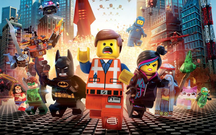 Emmet (center, voiced by Chris Pratt) -- who is believed to be "The Special" or "Master Builder" -- joines forces with Batman (Will Arnett), Wyldstyle (Elizabeth Bands), Vitruvious (Morgan Freeman) and others to save the world in "The Lego Movie." (COURTESY OF WARNER BROS. PICTURES/MCT)