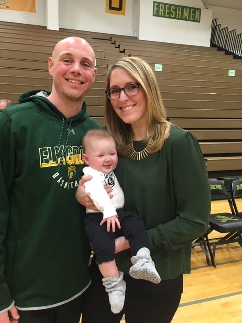 Brian and Jennifer Buxton pose with their baby. Photo courtesy of Jennifer Buxton. 